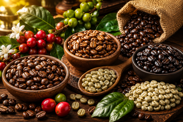 Types of Coffee Beans - Arabica, Robusta, Liberica, Excelsa