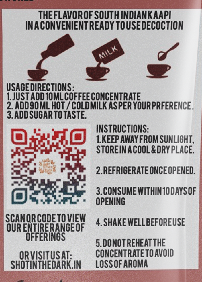 Filter Kaapi Coffee Concentrate